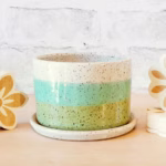 Vanilla Blend Handmade Pottery Planter (6 Inch)