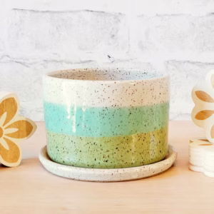 Vanilla Blend Handmade Pottery Planter (6 Inch)