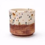 Handmade Small Ceramic Planter Pot Birch Shino Glaze (4 Inch)