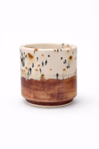 Handmade Small Ceramic Planter Pot Birch Shino Glaze (4 Inch)